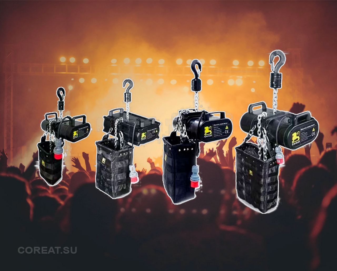 Процедуры и требования безопасности при установке лебедок Coreat